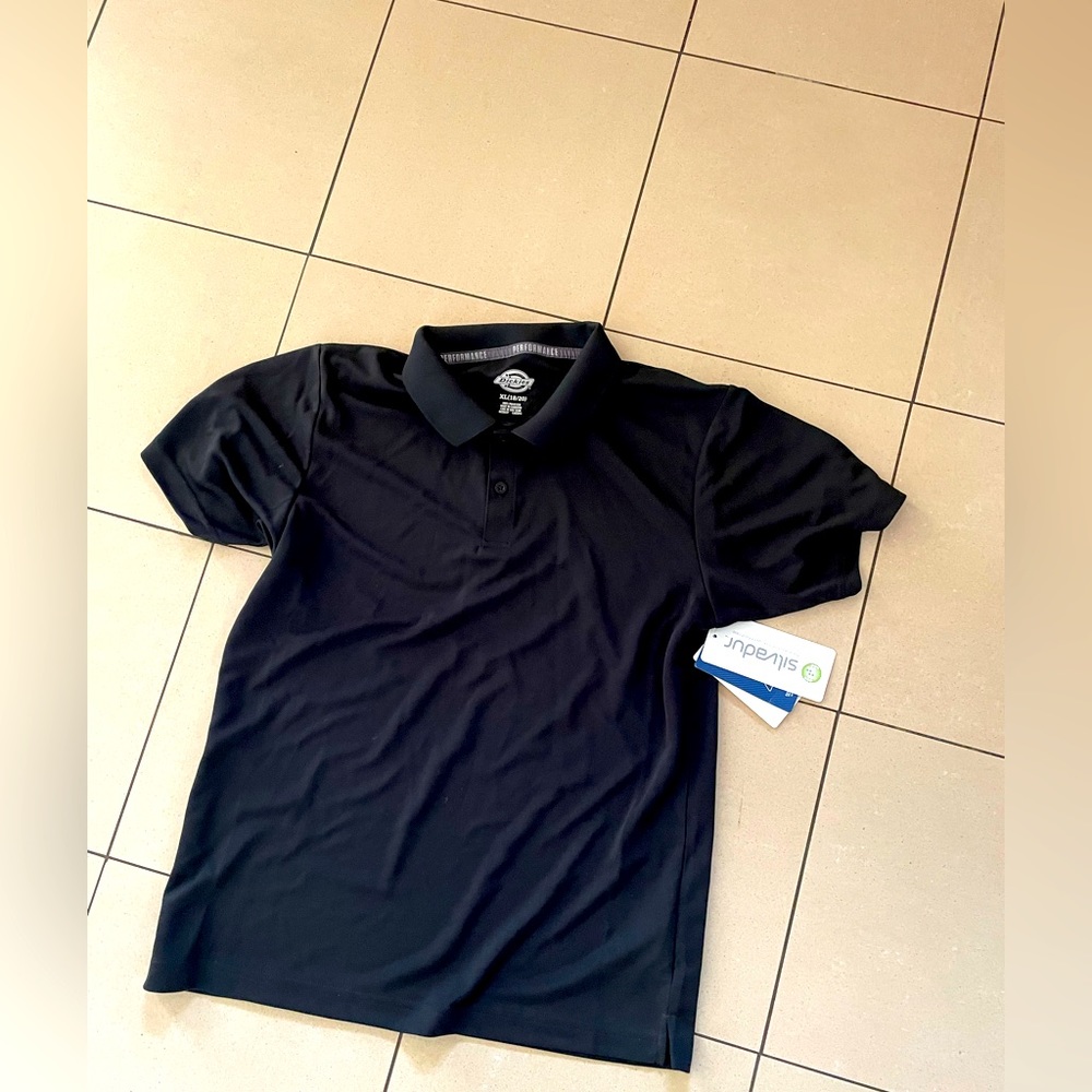 Dickies golf shirt / black /youth size XL/new with tags